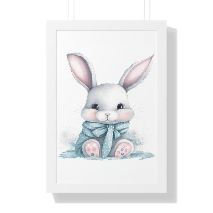Adorable Gray Bunny Poster