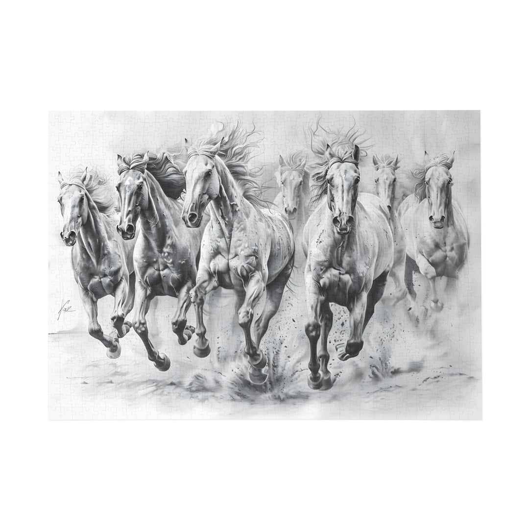 Black And White Horses Puzzle