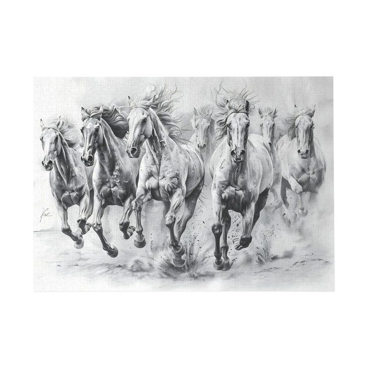 Black And White Horses Puzzle