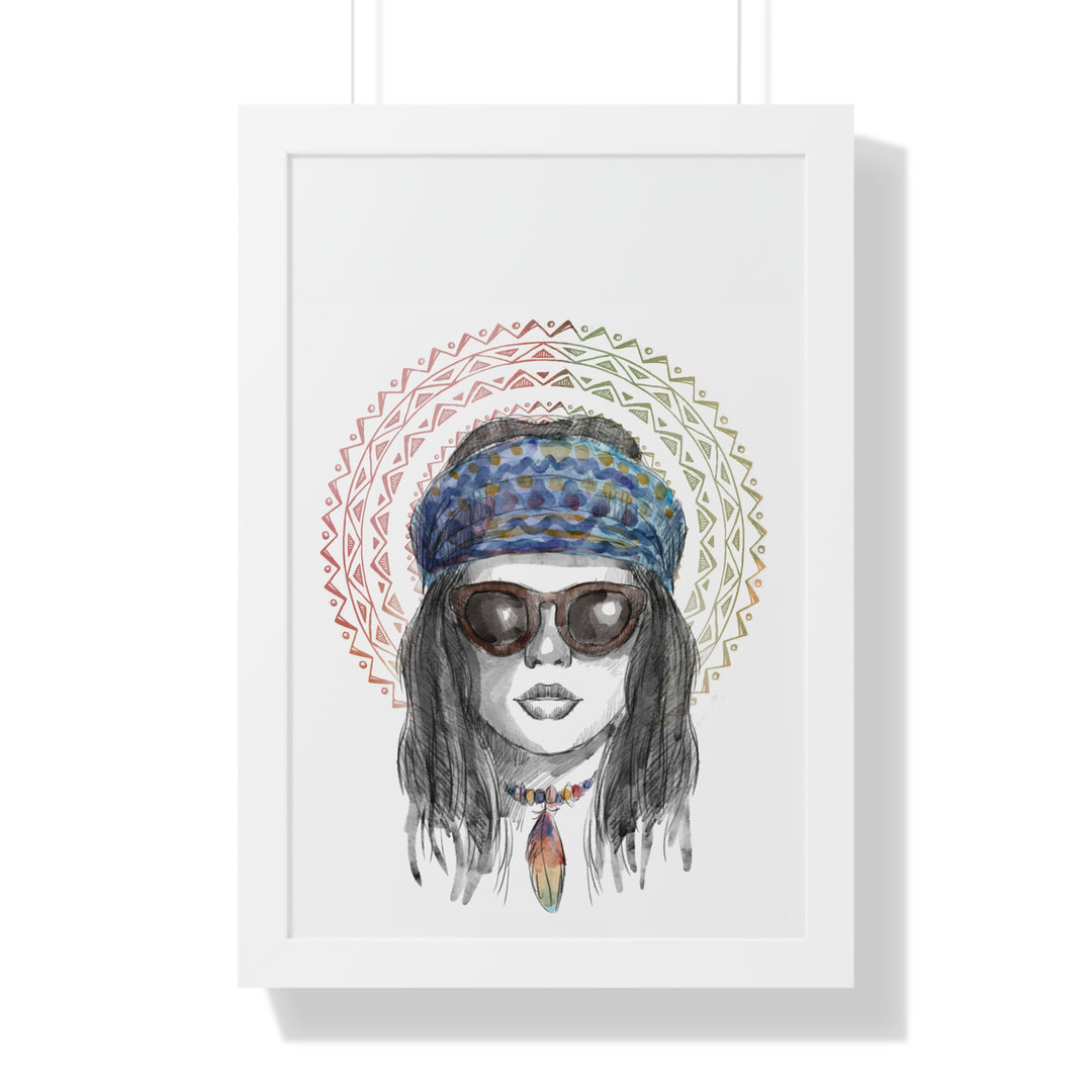 Hippie Lady Poster