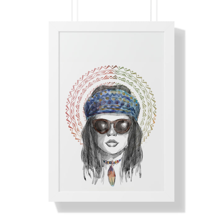 Hippie Lady Poster