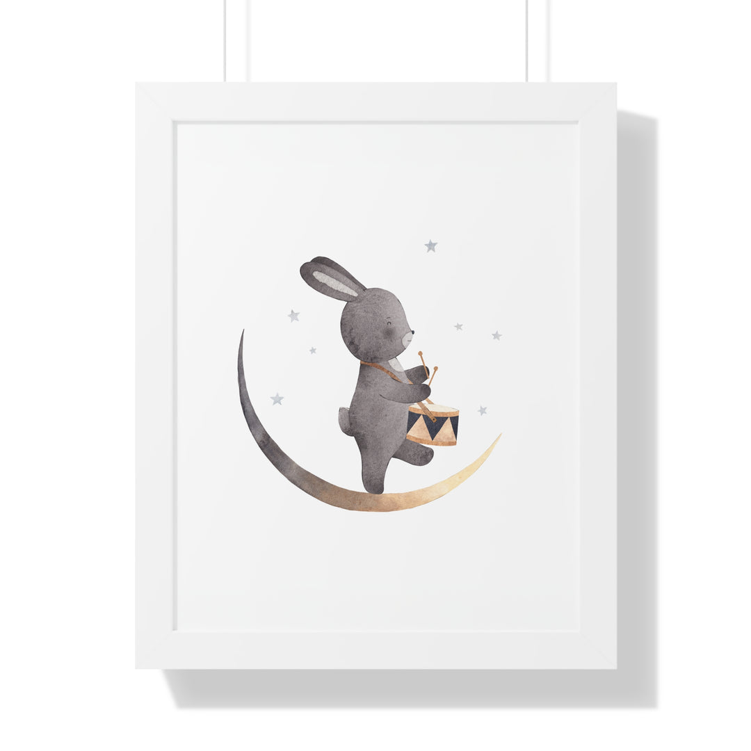 Drummer Bunny Poster