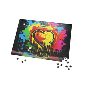 Heart Graffiti Puzzle