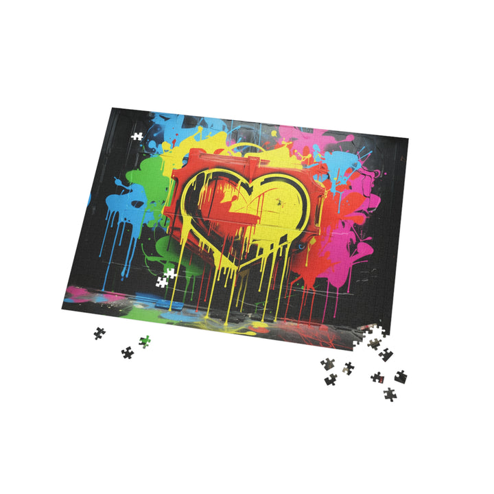 Heart Graffiti Puzzle