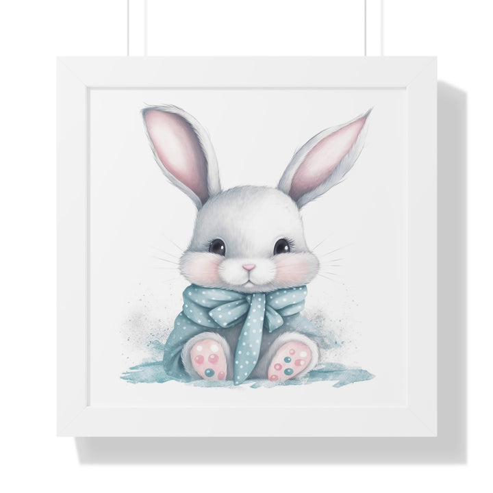 Adorable Gray Bunny Poster