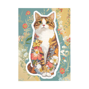 Floral Kitten Puzzle