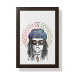 Hippie Lady Poster