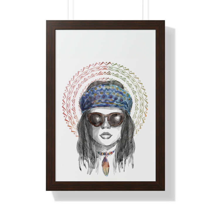Hippie Lady Poster