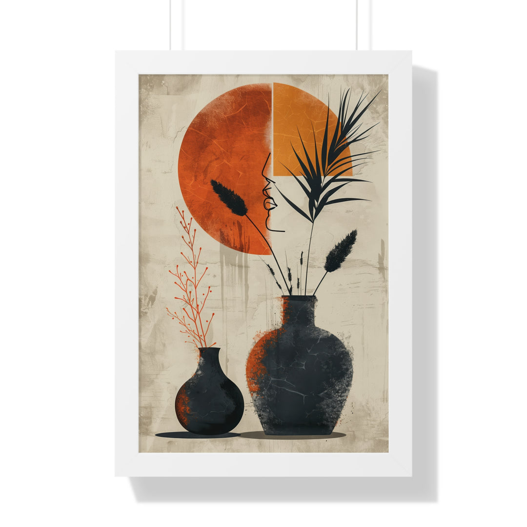 Silhouette and Ceramics Poster