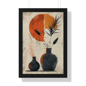 Silhouette and Ceramics Poster