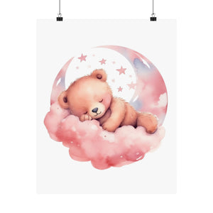 Sleepy Teddy Bear Poster