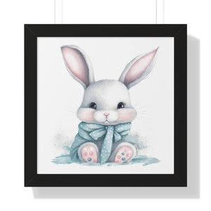 Adorable Gray Bunny Poster