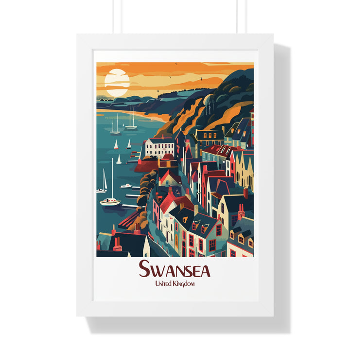 Swansea Bay Houses Poster