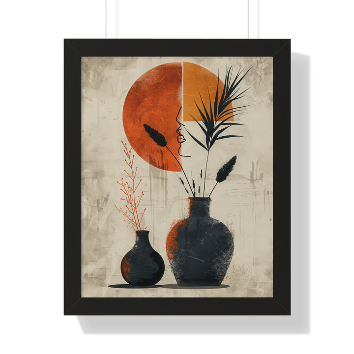 Silhouette and Ceramics Poster