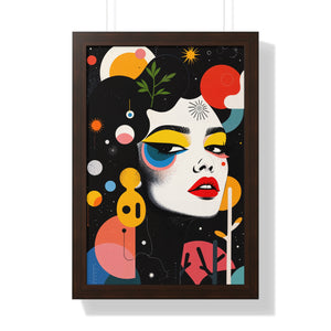 Dadaist Portrait Of A Girl Poster