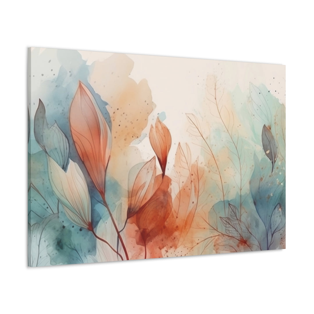 Copper and Blue Blooms