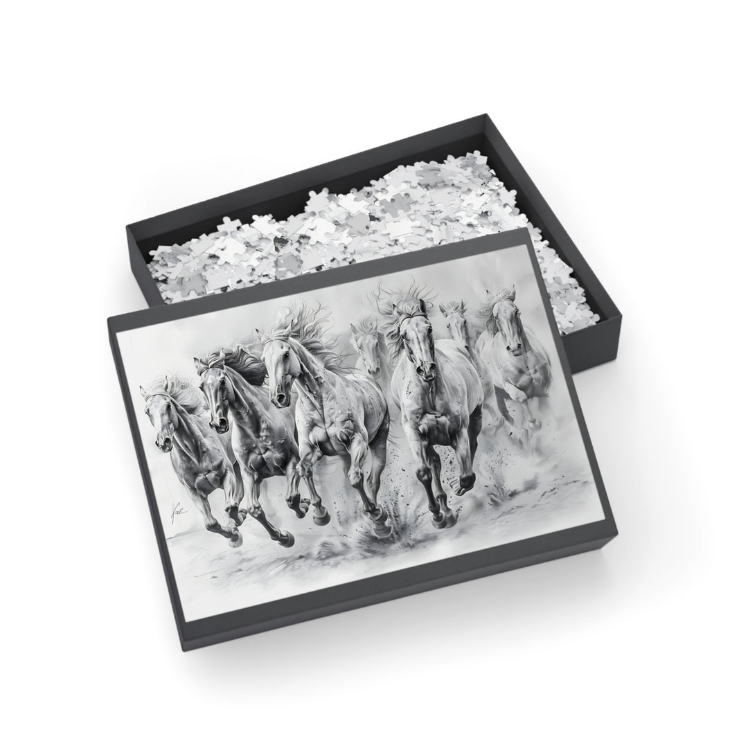 Black And White Horses Puzzle