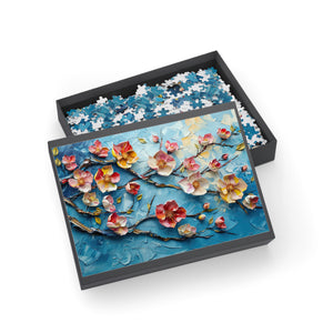 Rose And Gold Bloom Puzzle