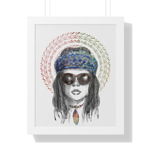 Hippie Lady Poster