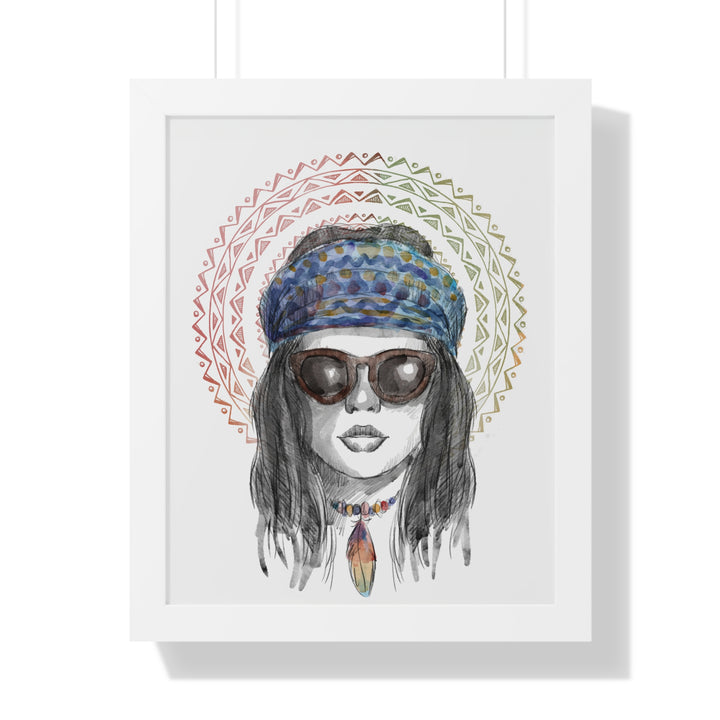 Hippie Lady Poster