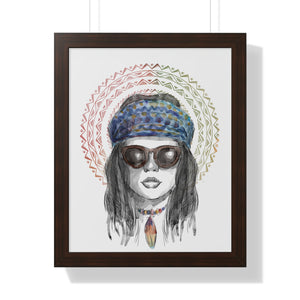 Hippie Lady Poster