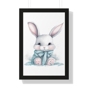 Adorable Gray Bunny Poster