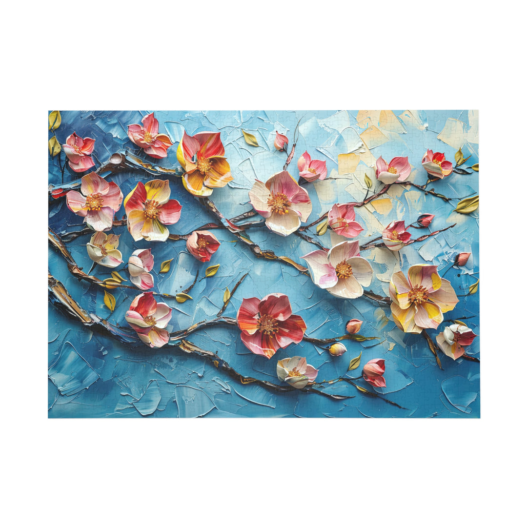 Rose And Gold Bloom Puzzle