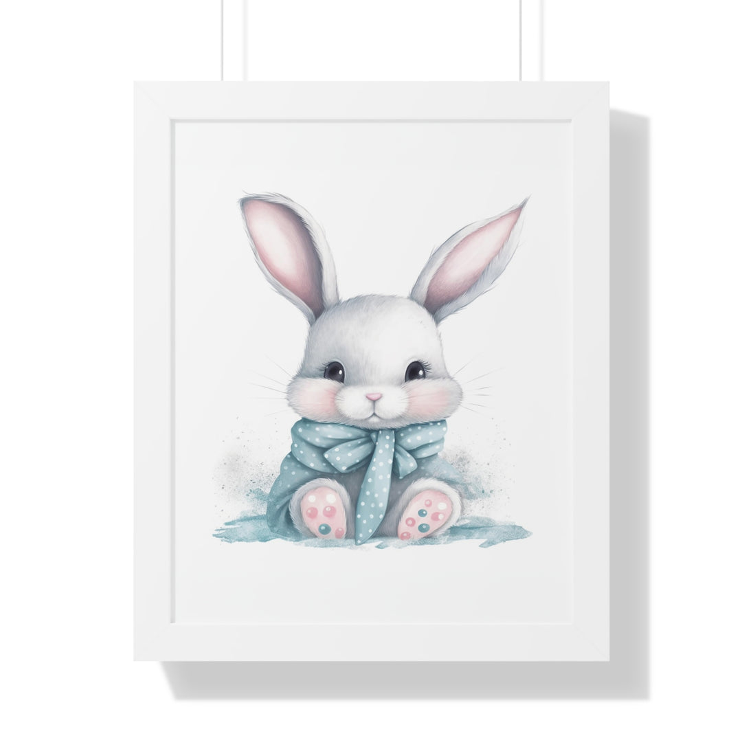 Adorable Gray Bunny Poster