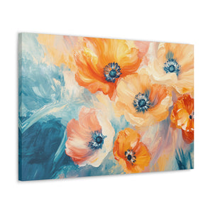 Fluid Orange Flowers