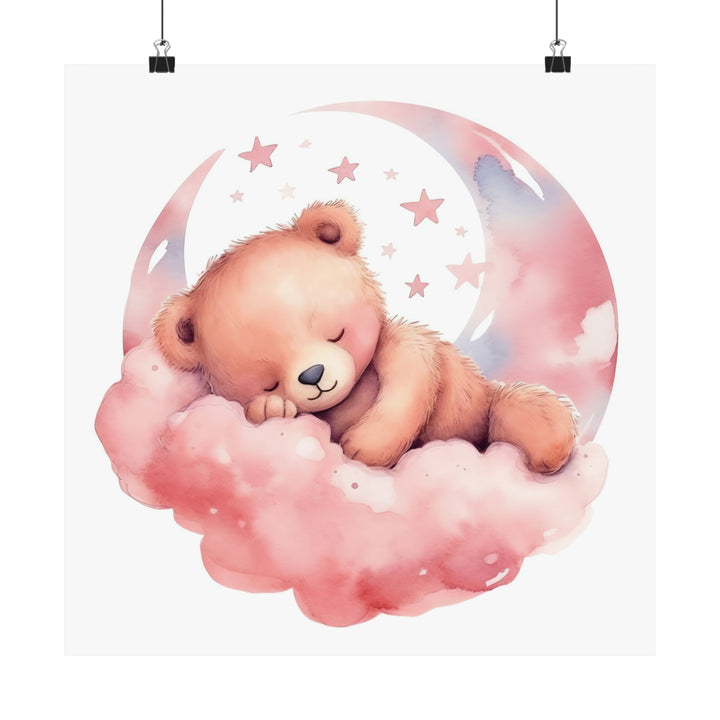 Sleepy Teddy Bear Poster