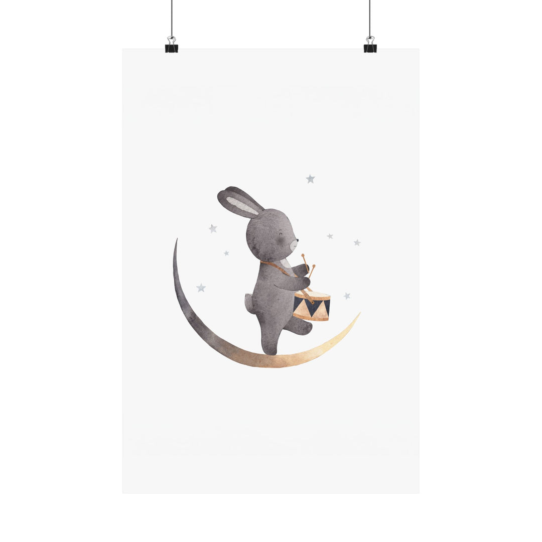 Drummer Bunny Poster