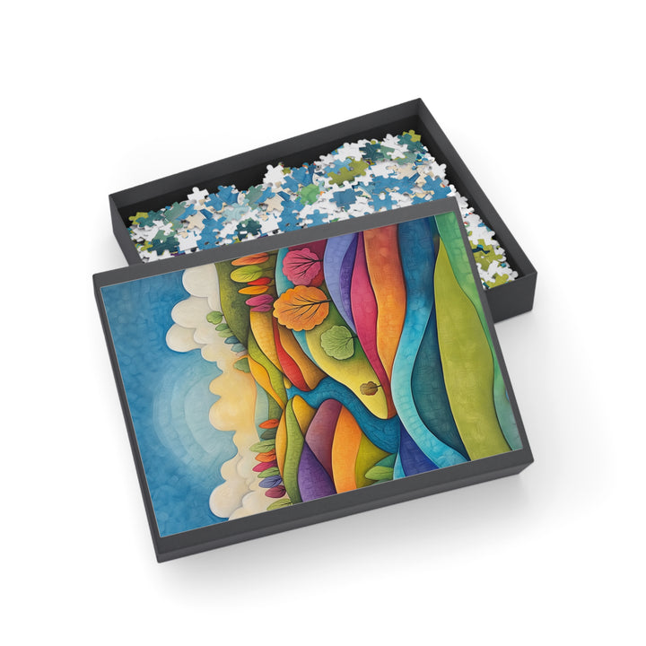 Colorful Hillside Puzzle