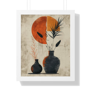 Silhouette and Ceramics Poster