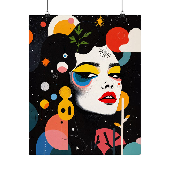 Dadaist Portrait Of A Girl Poster