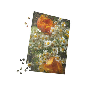 Flowers In Rain Puzzle