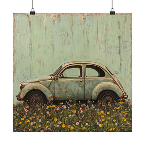 Retro Car Poster