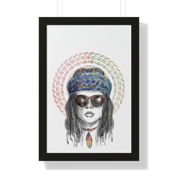 Hippie Lady Poster