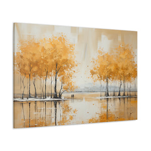 Golden Trees and Reflective Stroll