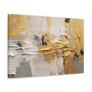 Gold And White Textured Splashes