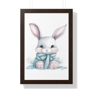 Adorable Gray Bunny Poster