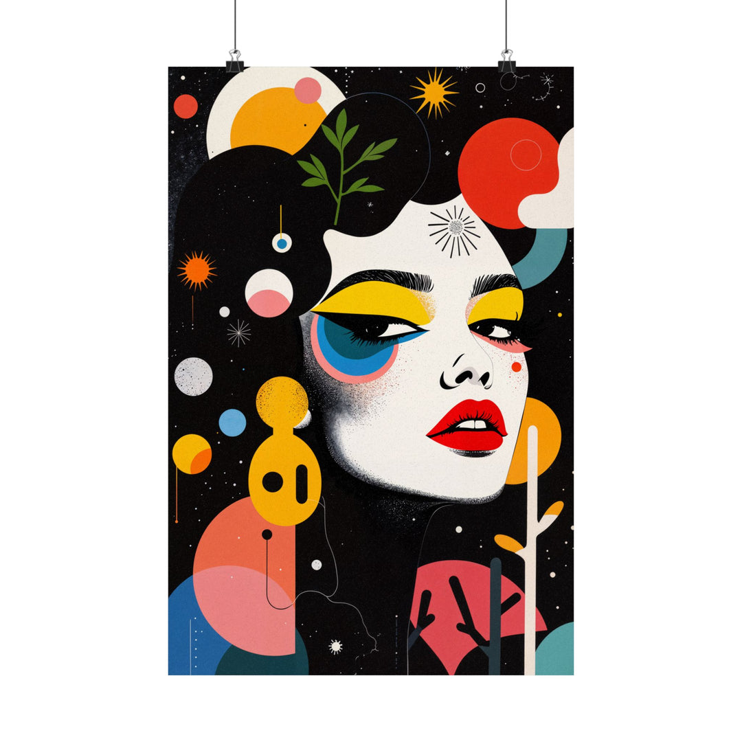 Dadaist Portrait Of A Girl Poster