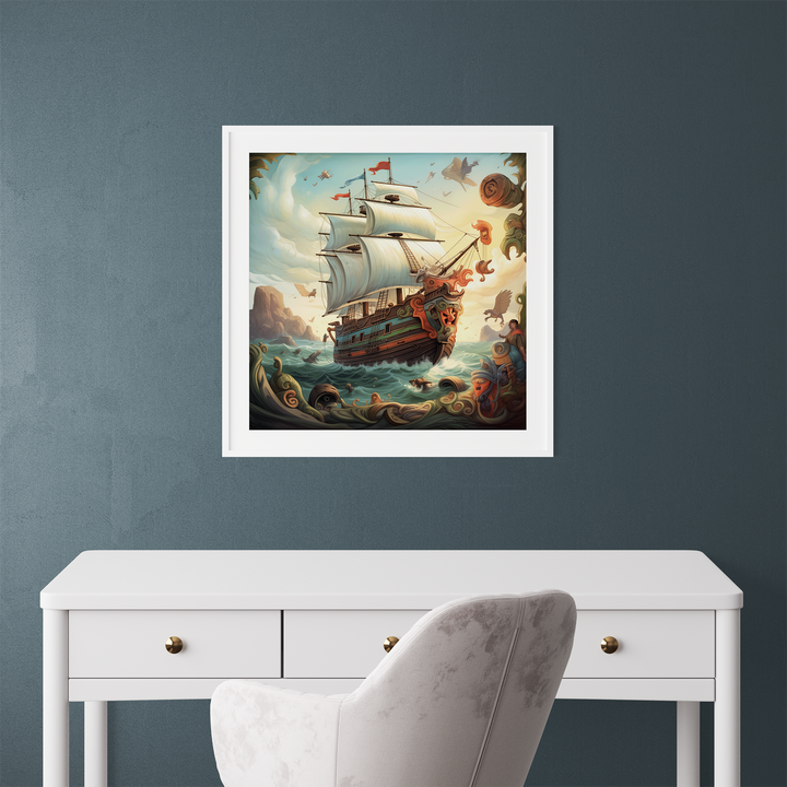 Pirate Ship Sailing