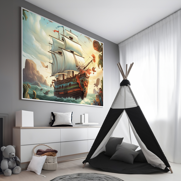Pirate Ship Sailing