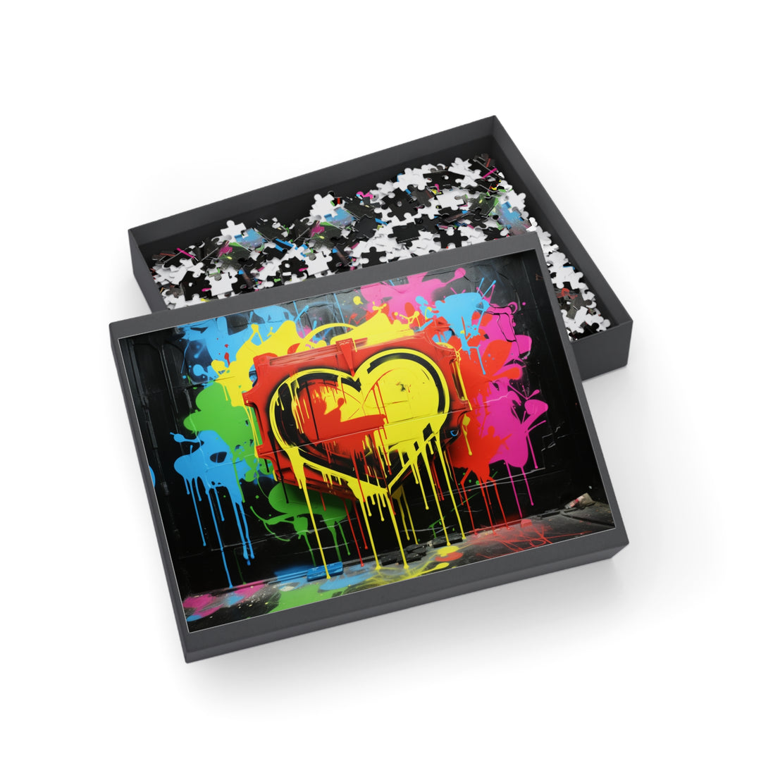 Heart Graffiti Puzzle