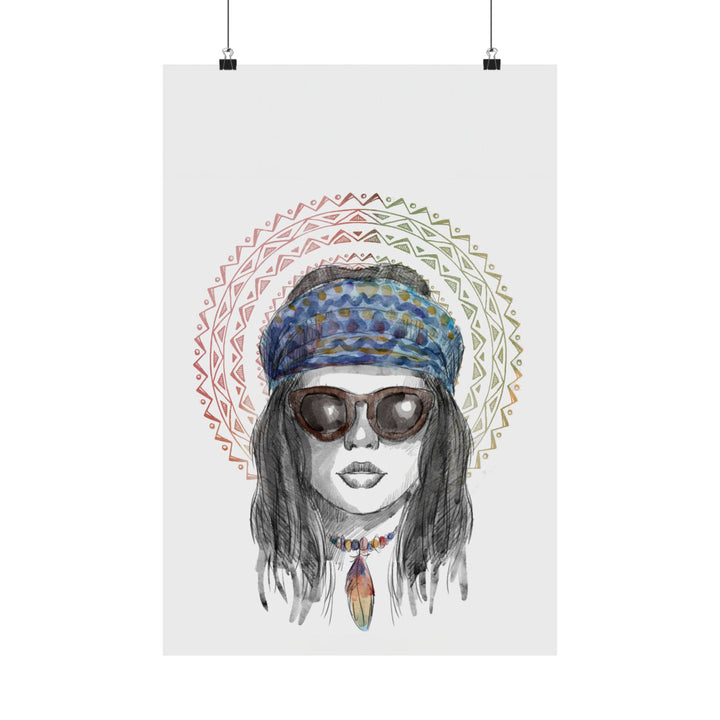 Hippie Lady Poster