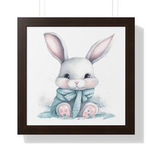 Adorable Gray Bunny Poster
