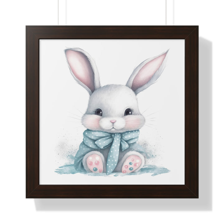 Adorable Gray Bunny Poster