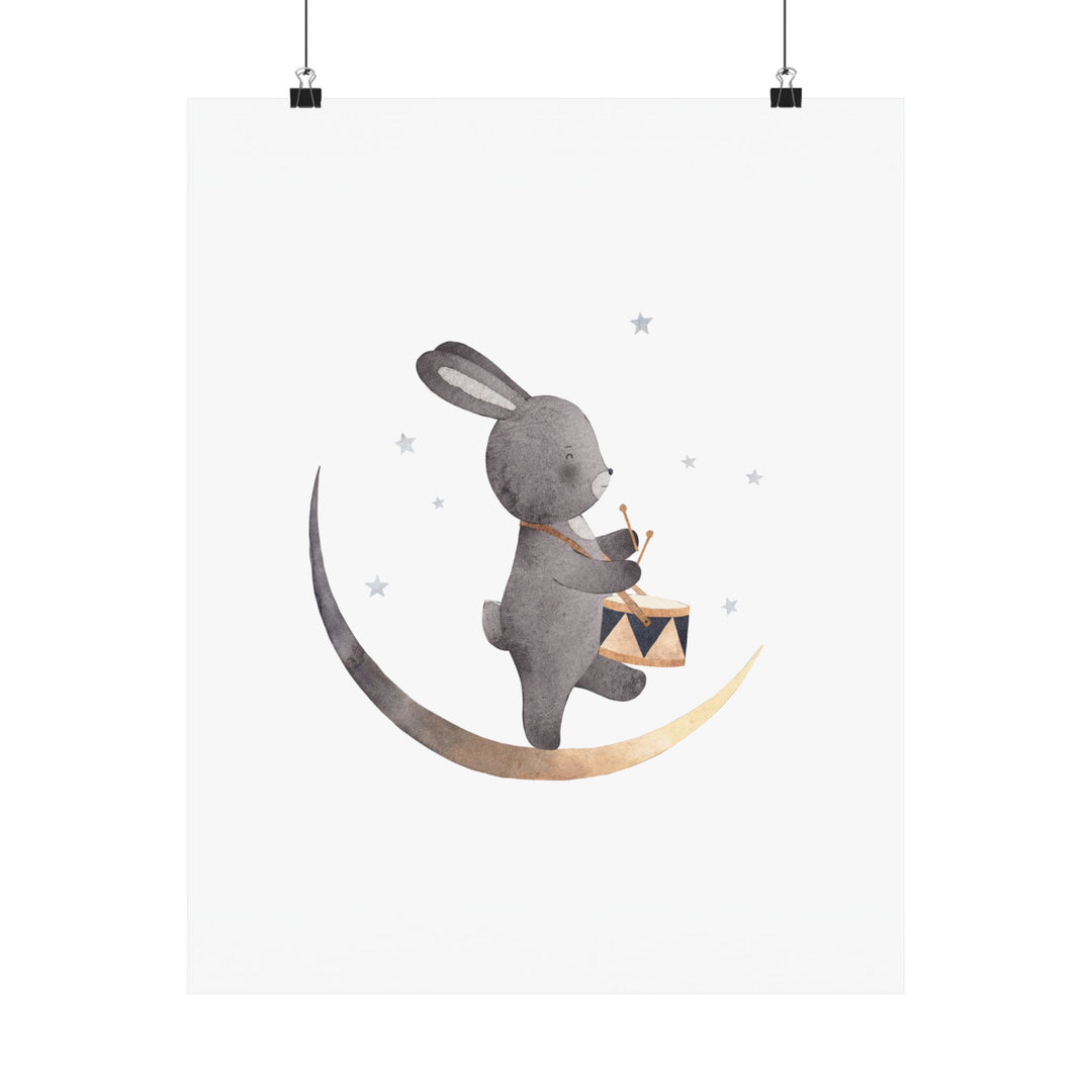 Drummer Bunny Poster