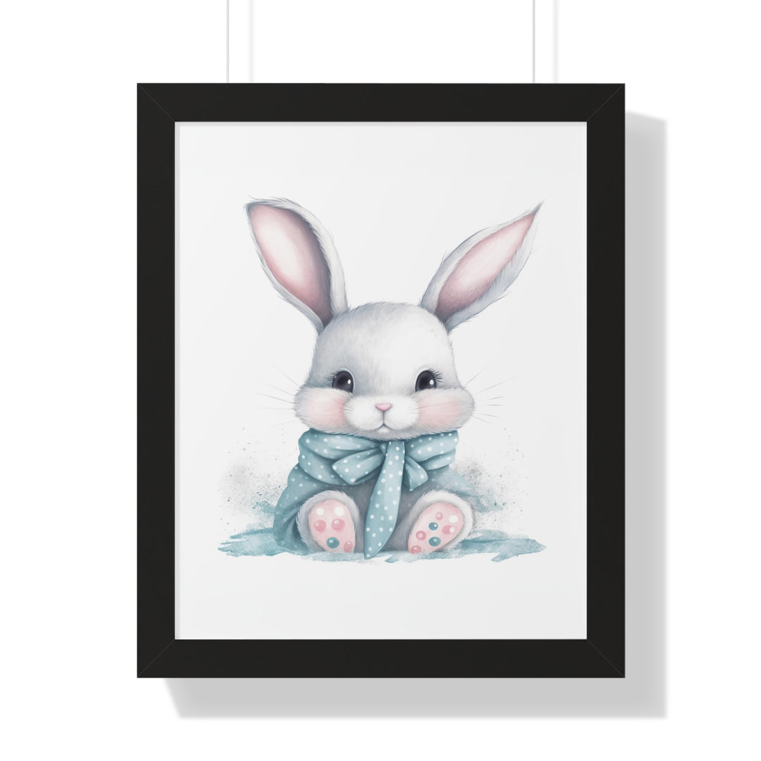 Adorable Gray Bunny Poster