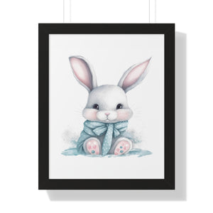 Adorable Gray Bunny Poster